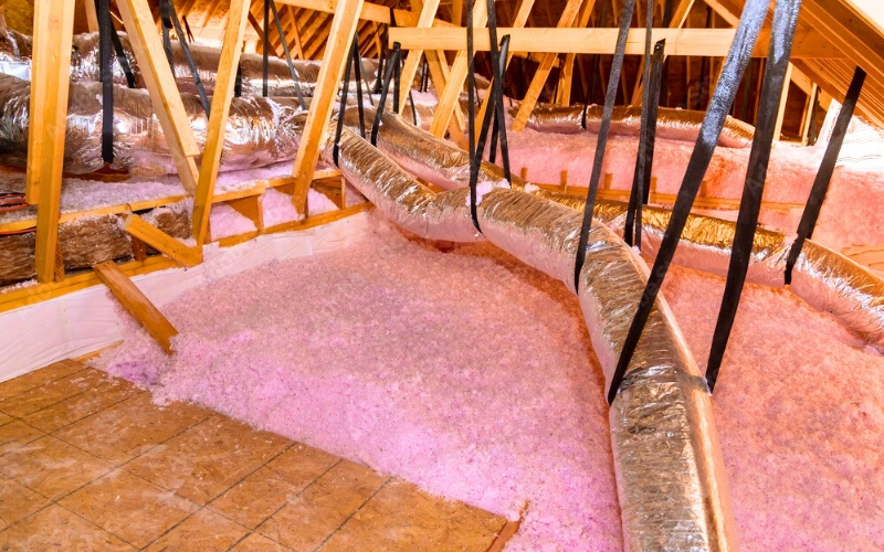 Attic Blow in insulation 4